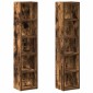 vidaXL Ντουλάπια CD 2 τεμ. Καπν. Δρυς 21x16x93,5 εκ Επεξεργασμένο Ξύλο
