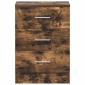 vidaXL Κομοδίνο Καπνιστή Δρυς 38 x 35 x 56 εκ. από Επεξεργασμένο Ξύλο