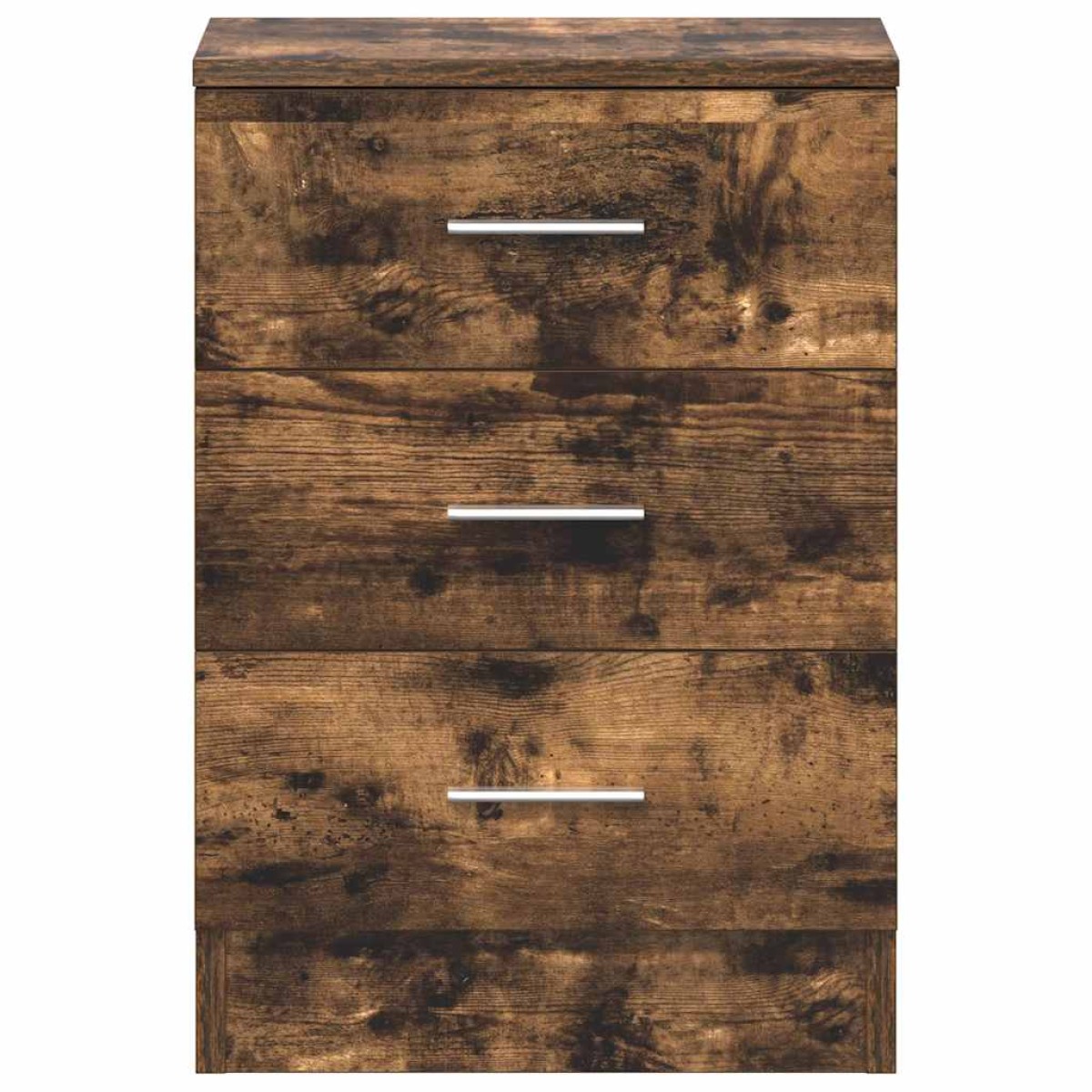 vidaXL Κομοδίνα 2 Τεμ. Καπνιστή Δρυς 38x35x56 εκ. από Επεξεργ. Ξύλο
