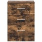 vidaXL Κομοδίνα 2 Τεμ. Καπνιστή Δρυς 38x35x56 εκ. από Επεξεργ. Ξύλο