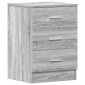 vidaXL Κομοδίνο Γκρι Sonoma 38x35x56 εκ. από Επεξεργασμένο Ξύλο