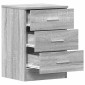 vidaXL Κομοδίνο Γκρι Sonoma 38x35x56 εκ. από Επεξεργασμένο Ξύλο