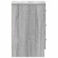 vidaXL Κομοδίνο Γκρι Sonoma 38x35x56 εκ. από Επεξεργασμένο Ξύλο