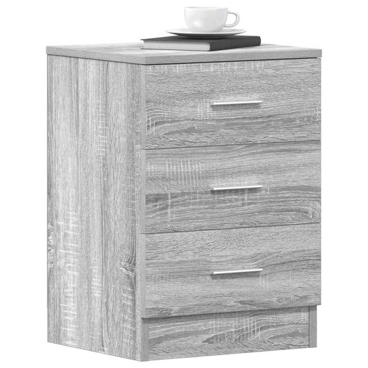 vidaXL Κομοδίνα 2 Τεμ. Γκρι Sonoma 38x35x56 εκ. από Επεξεργασμένο Ξύλο