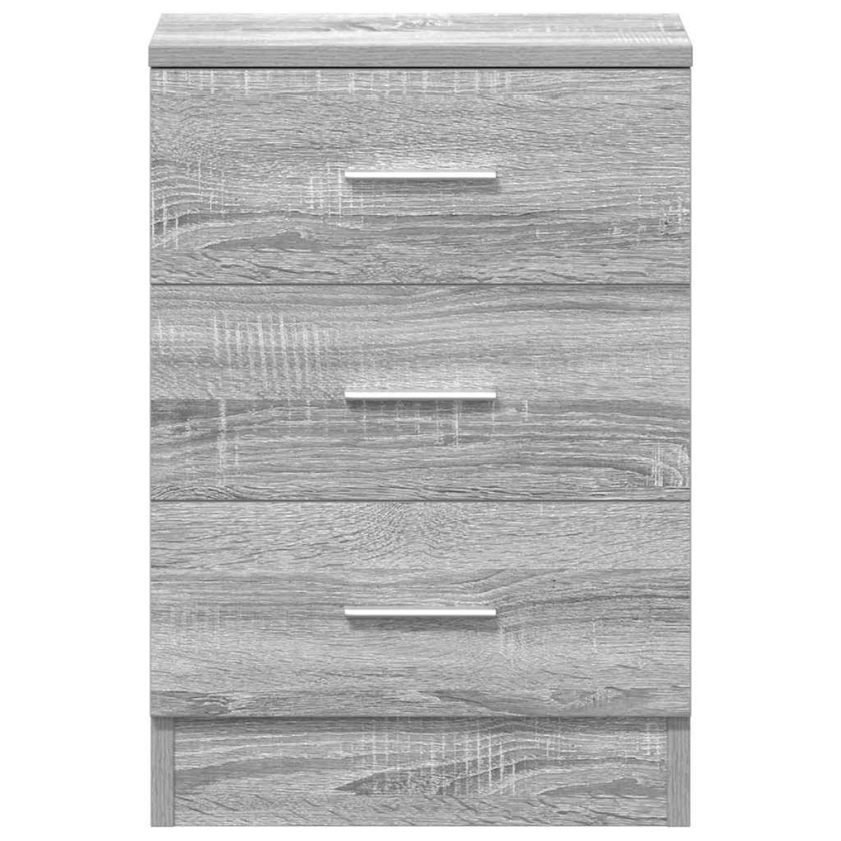 vidaXL Κομοδίνα 2 Τεμ. Γκρι Sonoma 38x35x56 εκ. από Επεξεργασμένο Ξύλο