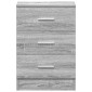 vidaXL Κομοδίνα 2 Τεμ. Γκρι Sonoma 38x35x56 εκ. από Επεξεργασμένο Ξύλο