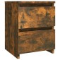 vidaXL Κομοδίνα 2 Τεμ. Καπνιστή Δρυς 30x30x40 εκ. Επεξεργασμένο Ξύλο