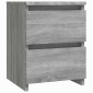 vidaXL Κομοδίνα 2 Τεμ. Γκρι Sonoma 30x30x40 εκ. από Επεξεργασμένο Ξύλο