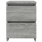 vidaXL Κομοδίνα 2 Τεμ. Γκρι Sonoma 30x30x40 εκ. από Επεξεργασμένο Ξύλο