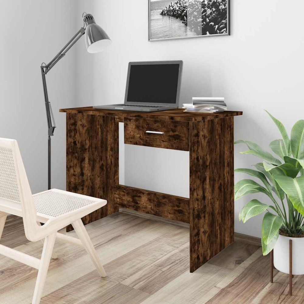 vidaXL Γραφείο Καπνιστή Δρυς 100x50x76 εκ. από Επεξεργασμένο Ξύλο
