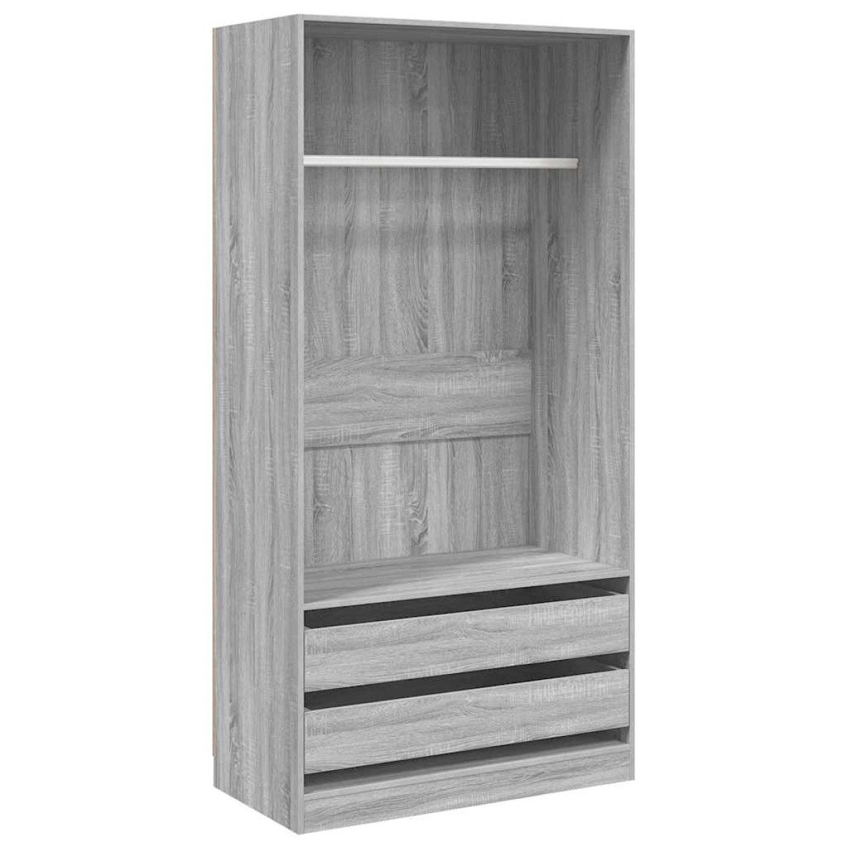 vidaXL Ντουλάπα Γκρι Sonoma 100x50x200 εκ. από Επεξεργασμένο Ξύλο