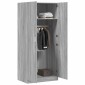 vidaXL Ντουλάπα Γκρι Sonoma 80 x 52 x 180 εκ. από Επεξεργασμένο Ξύλο