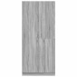 vidaXL Ντουλάπα Γκρι Sonoma 80 x 52 x 180 εκ. από Επεξεργασμένο Ξύλο