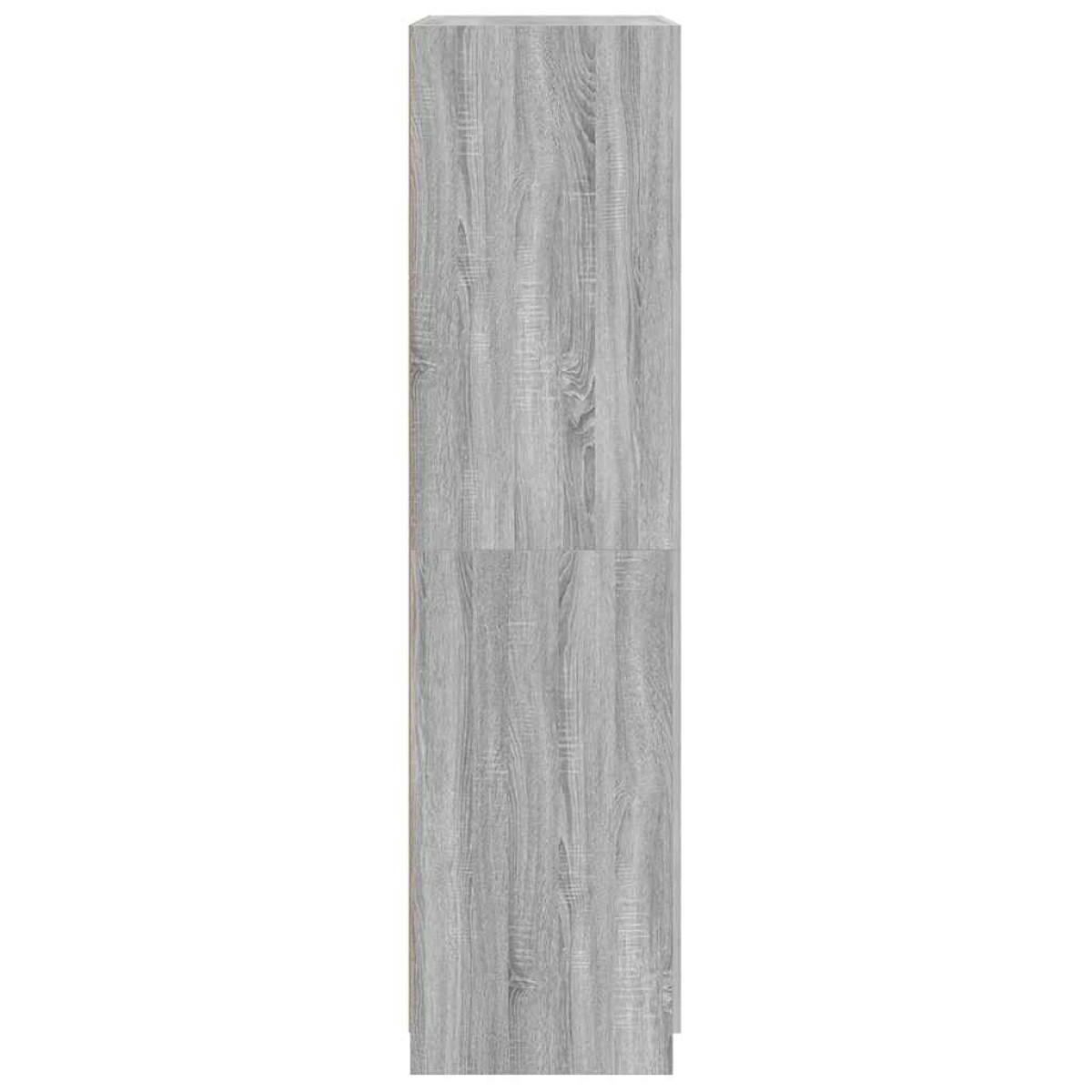 vidaXL Ντουλάπα Γκρι Sonoma 90 x 52 x 200 εκ. από Επεξεργασμένο Ξύλο