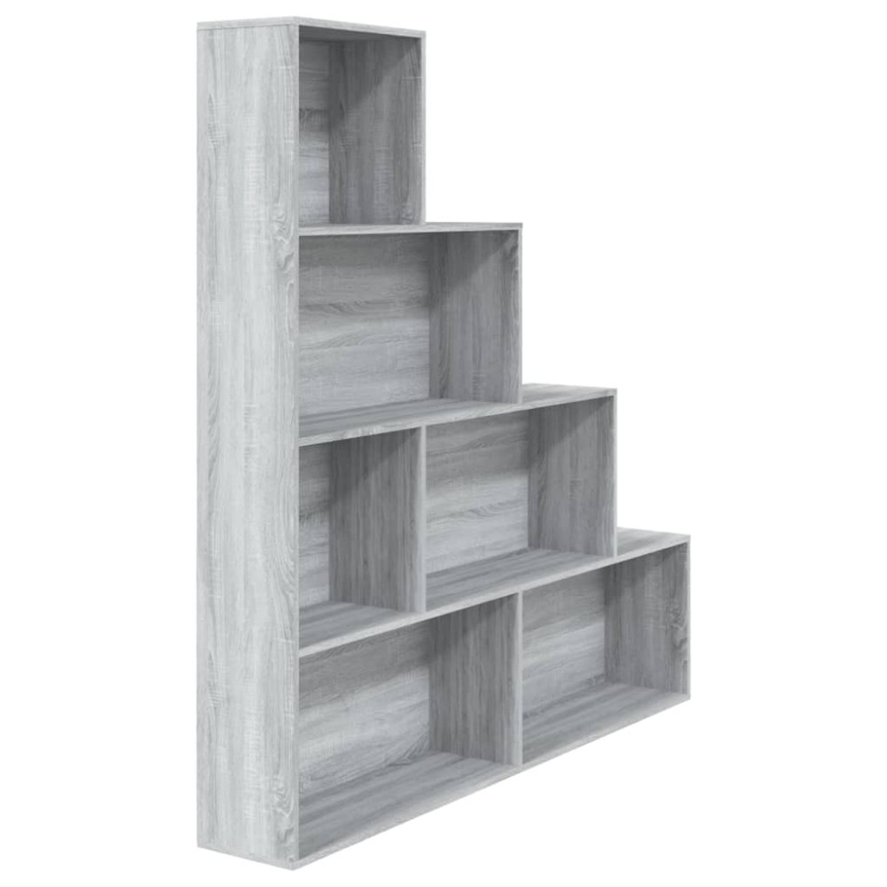 vidaXL Βιβλιοθήκη Γκρι Sonoma 155 x 24 x 160 εκ.