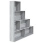 vidaXL Βιβλιοθήκη Γκρι Sonoma 155 x 24 x 160 εκ.