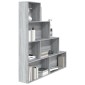 vidaXL Βιβλιοθήκη Γκρι Sonoma 155 x 24 x 160 εκ.