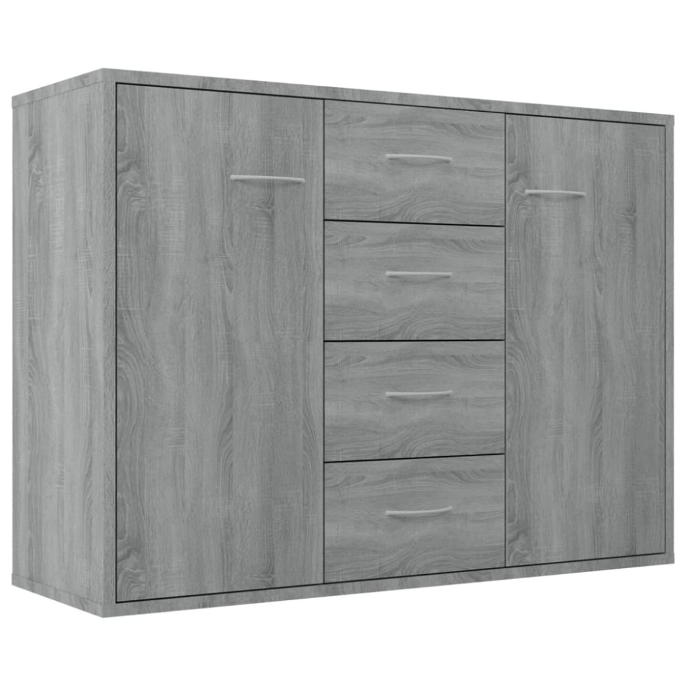 vidaXL Ντουλάπι Γκρι Sonoma 88x30x65 εκ. από Επεξεργασμένο Ξύλο