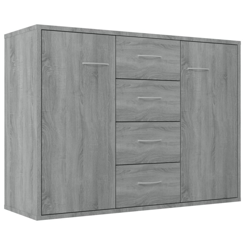 vidaXL Ντουλάπι Γκρι Sonoma 88x30x65 εκ. από Επεξεργασμένο Ξύλο
