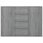 vidaXL Ντουλάπι Γκρι Sonoma 88x30x65 εκ. από Επεξεργασμένο Ξύλο