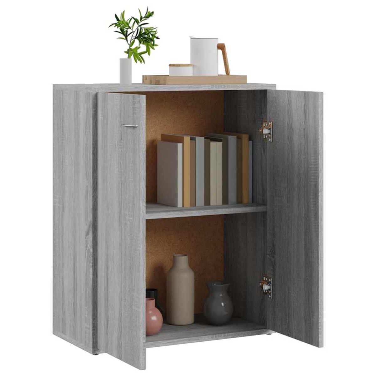 vidaXL Ντουλάπι Γκρι Sonoma 60x30x75 εκ. από Επεξεργασμένο Ξύλο