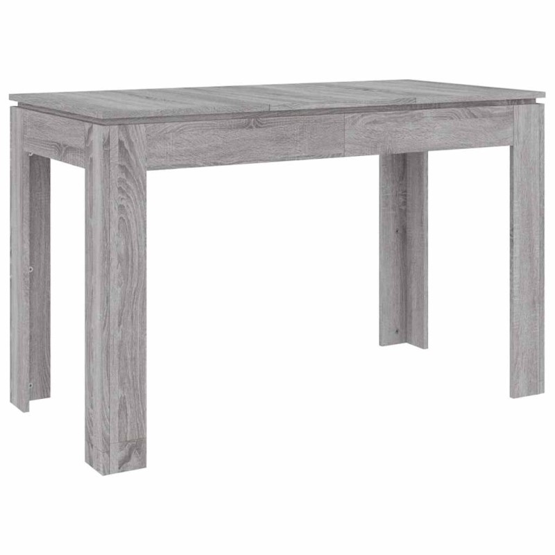 vidaXL Τραπεζαρία Γκρι Sonoma 120 x 60 x 76 εκ. από Επεξεργασμένο Ξύλο