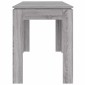 vidaXL Τραπεζαρία Γκρι Sonoma 120 x 60 x 76 εκ. από Επεξεργασμένο Ξύλο