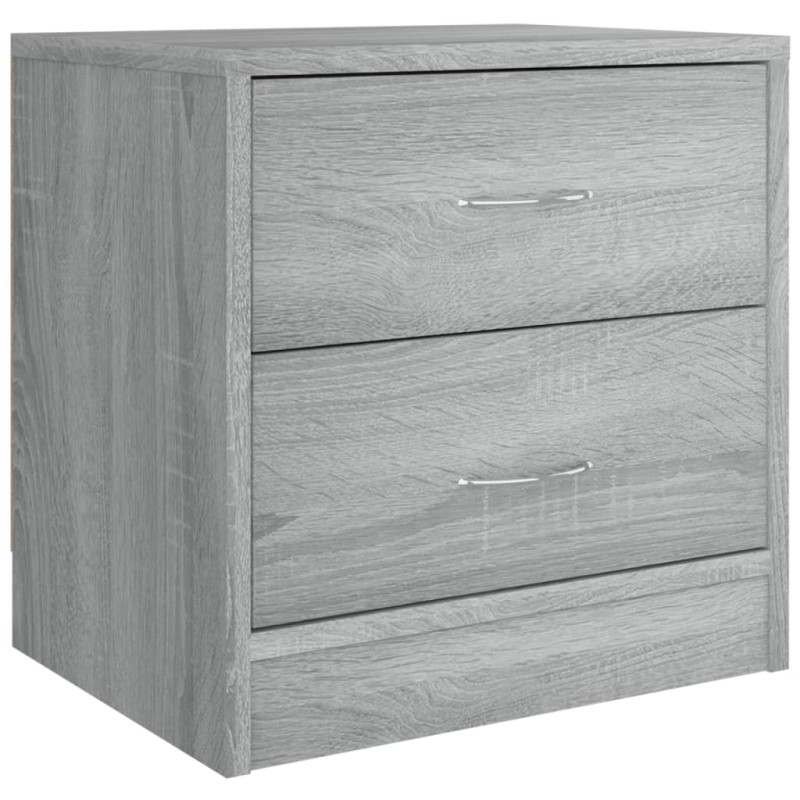 vidaXL Κομοδίνο Γκρι Sonoma 40 x 30 x 40 εκ. από Επεξεργασμένο Ξύλο