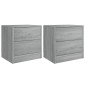 vidaXL Κομοδίνα 2 τεμ. Γκρι Sonoma 40x30x40 εκ. από Επεξεργασμένο Ξύλο