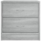 vidaXL Κομοδίνα 2 τεμ. Γκρι Sonoma 40x30x40 εκ. από Επεξεργασμένο Ξύλο