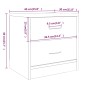 vidaXL Κομοδίνα 2 τεμ. Γκρι Sonoma 40x30x40 εκ. από Επεξεργασμένο Ξύλο