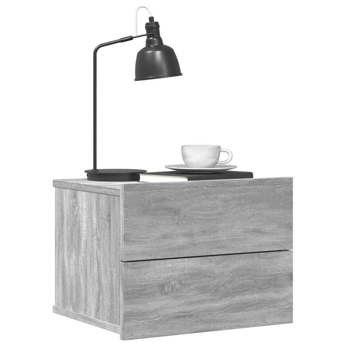 vidaXL Κομοδίνα 2 Τεμ. Γκρι Sonoma 40x30x30 εκ. από Επεξεργασμένο Ξύλο