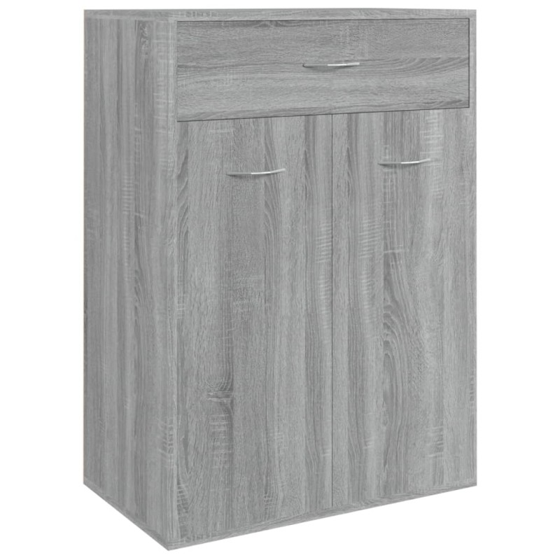 vidaXL Παπουτσοθήκη Γκρι Sonoma 60x35x84 εκ. από Επεξεργασμένο Ξύλο