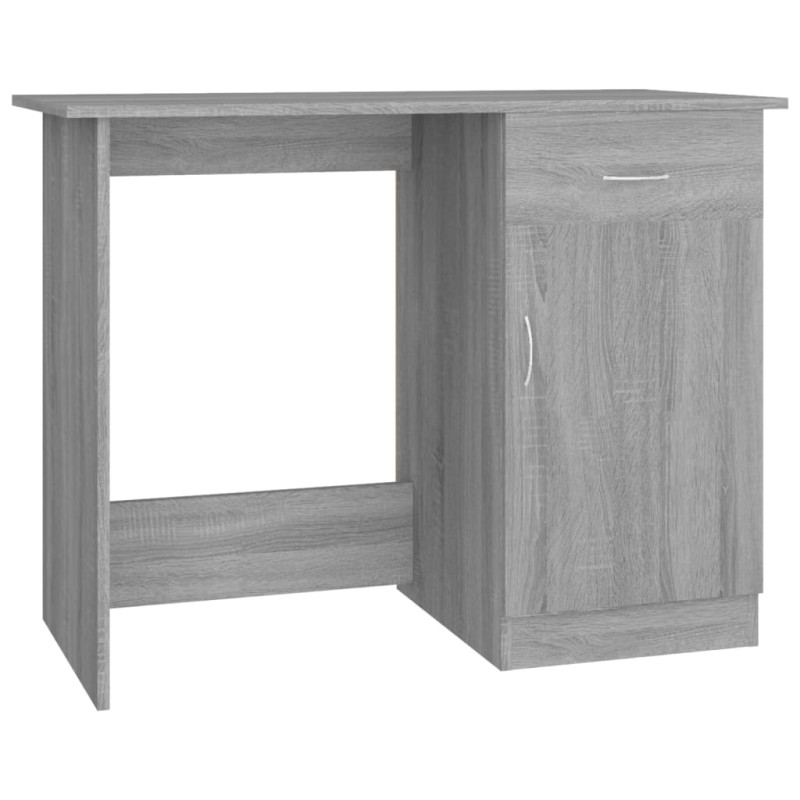 vidaXL Γραφείο Γκρι Sonoma 100x50x76 εκ. από Επεξεργασμένο Ξύλο