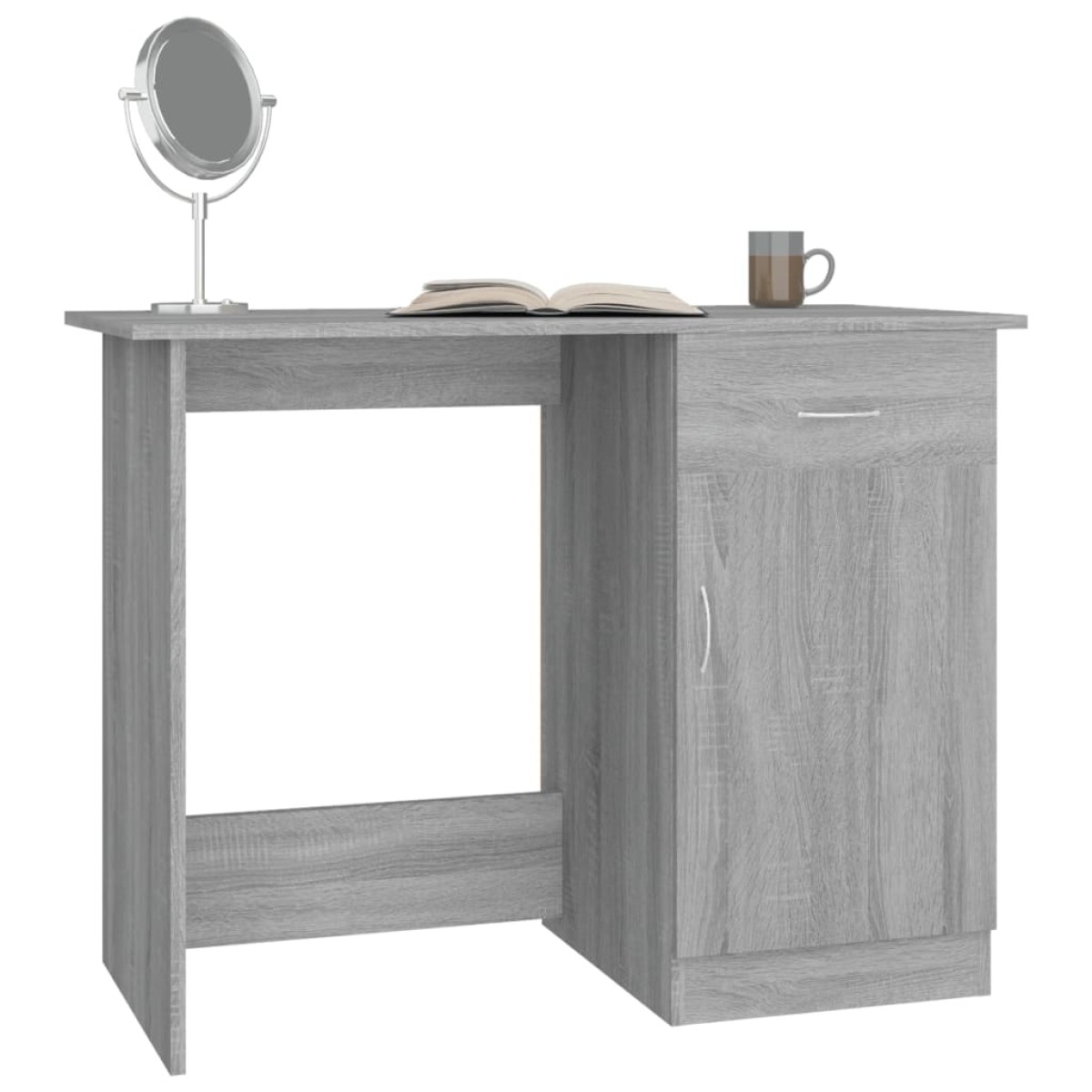 vidaXL Γραφείο Γκρι Sonoma 100x50x76 εκ. από Επεξεργασμένο Ξύλο