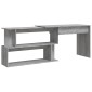 vidaXL Γραφείο Γωνιακό Γκρι Sonoma 200x50x76 εκ. Επεξεργασμένο Ξύλο