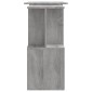 vidaXL Γραφείο Γωνιακό Γκρι Sonoma 200x50x76 εκ. Επεξεργασμένο Ξύλο