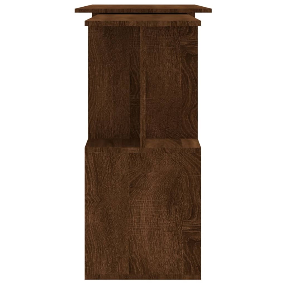 vidaXL Γραφείο Γωνιακό Καφέ Δρυς 200 x 50 x 76 εκ. Επεξεργασμένο Ξύλο