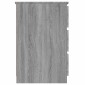 vidaXL Γραφείο Γκρι Sonoma 140 x 50 x 77 εκ. από Επεξεργασμένο Ξύλο