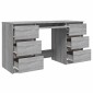 vidaXL Γραφείο Γκρι Sonoma 140 x 50 x 77 εκ. από Επεξεργασμένο Ξύλο