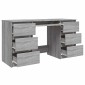 vidaXL Γραφείο Γκρι Sonoma 140 x 50 x 77 εκ. από Επεξεργασμένο Ξύλο