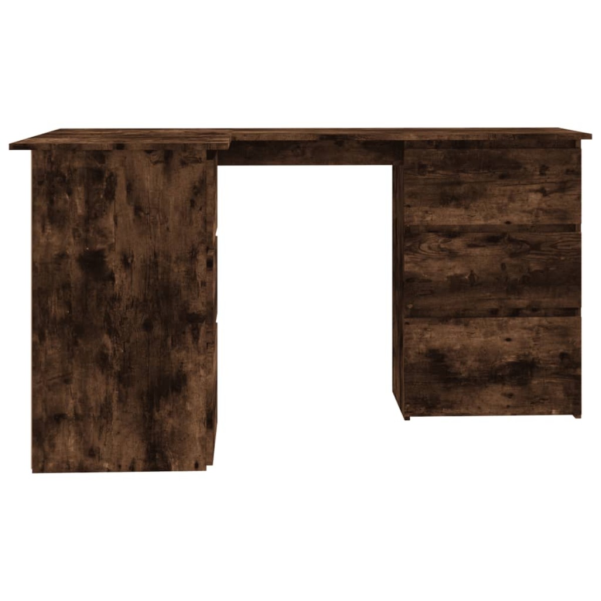 vidaXL Γραφείο Γωνιακό Καπνιστή Δρυς 145x100x76 εκ. Επεξεργασμένο Ξύλο