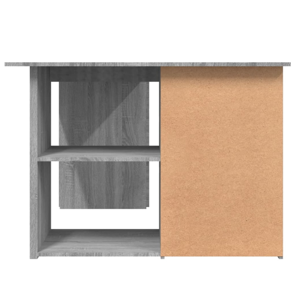 vidaXL Γραφείο Γωνιακό Γκρι Sonoma 145x100x76 εκ. Επεξεργασμένο Ξύλο