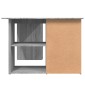 vidaXL Γραφείο Γωνιακό Γκρι Sonoma 145x100x76 εκ. Επεξεργασμένο Ξύλο