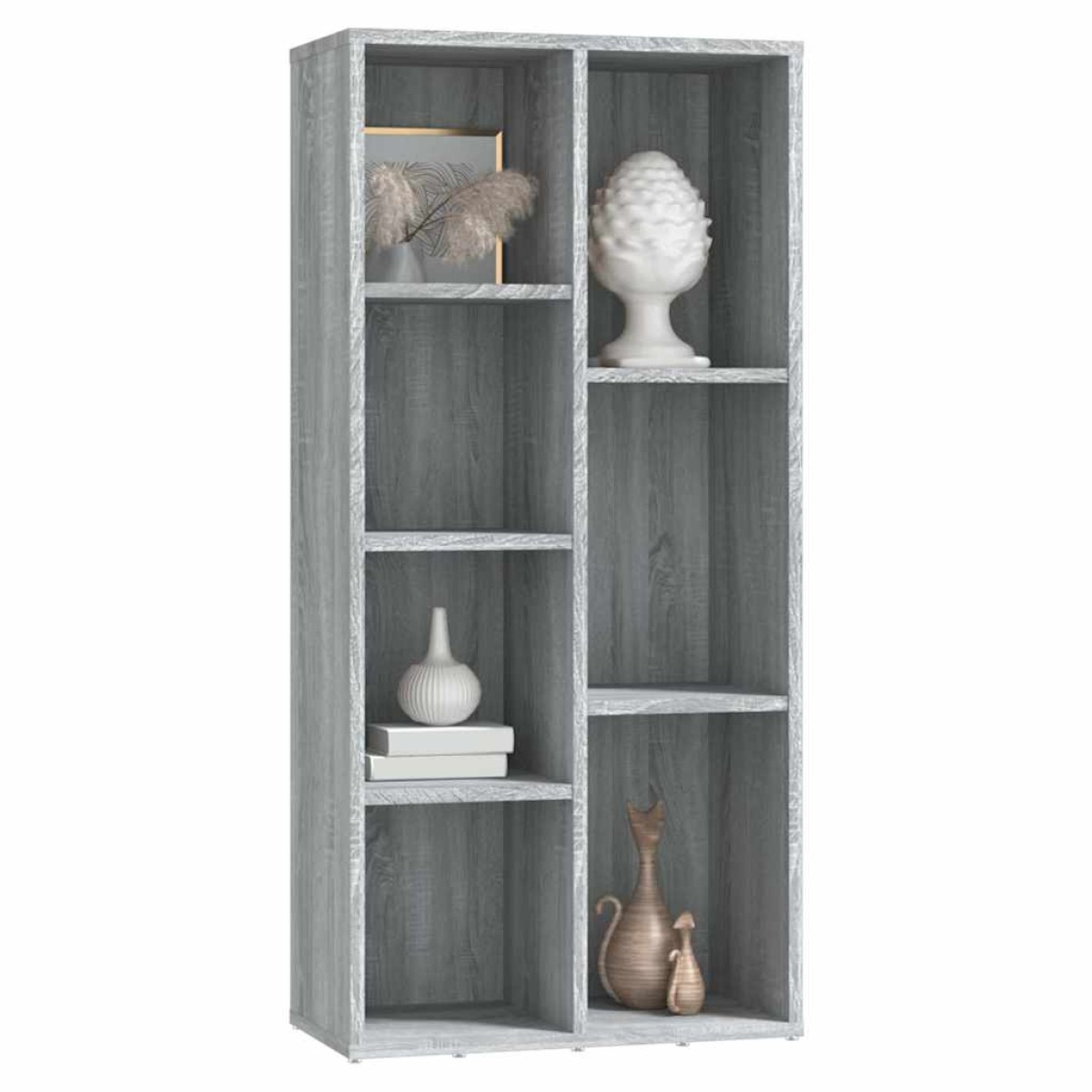 vidaXL Βιβλιοθήκη Γκρι Sonoma 50 x 25 x 106 εκ.