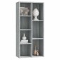 vidaXL Βιβλιοθήκη Γκρι Sonoma 50 x 25 x 106 εκ.