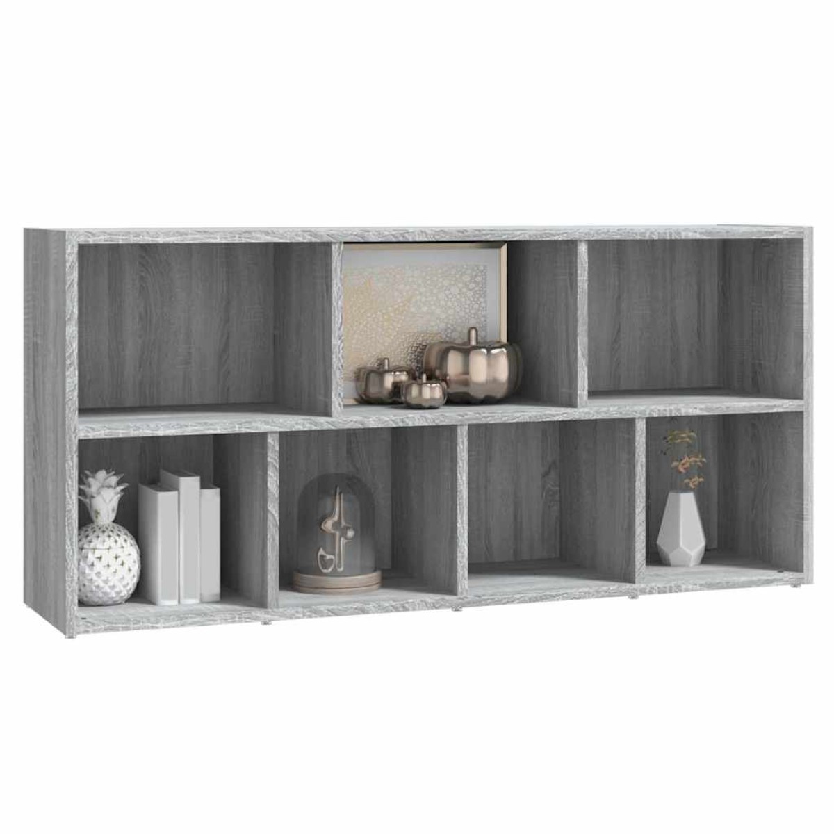 vidaXL Βιβλιοθήκη Γκρι Sonoma 50 x 25 x 106 εκ.