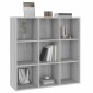 vidaXL Βιβλιοθήκη Γκρι Sonoma 98 x 30 x 98 εκ.
