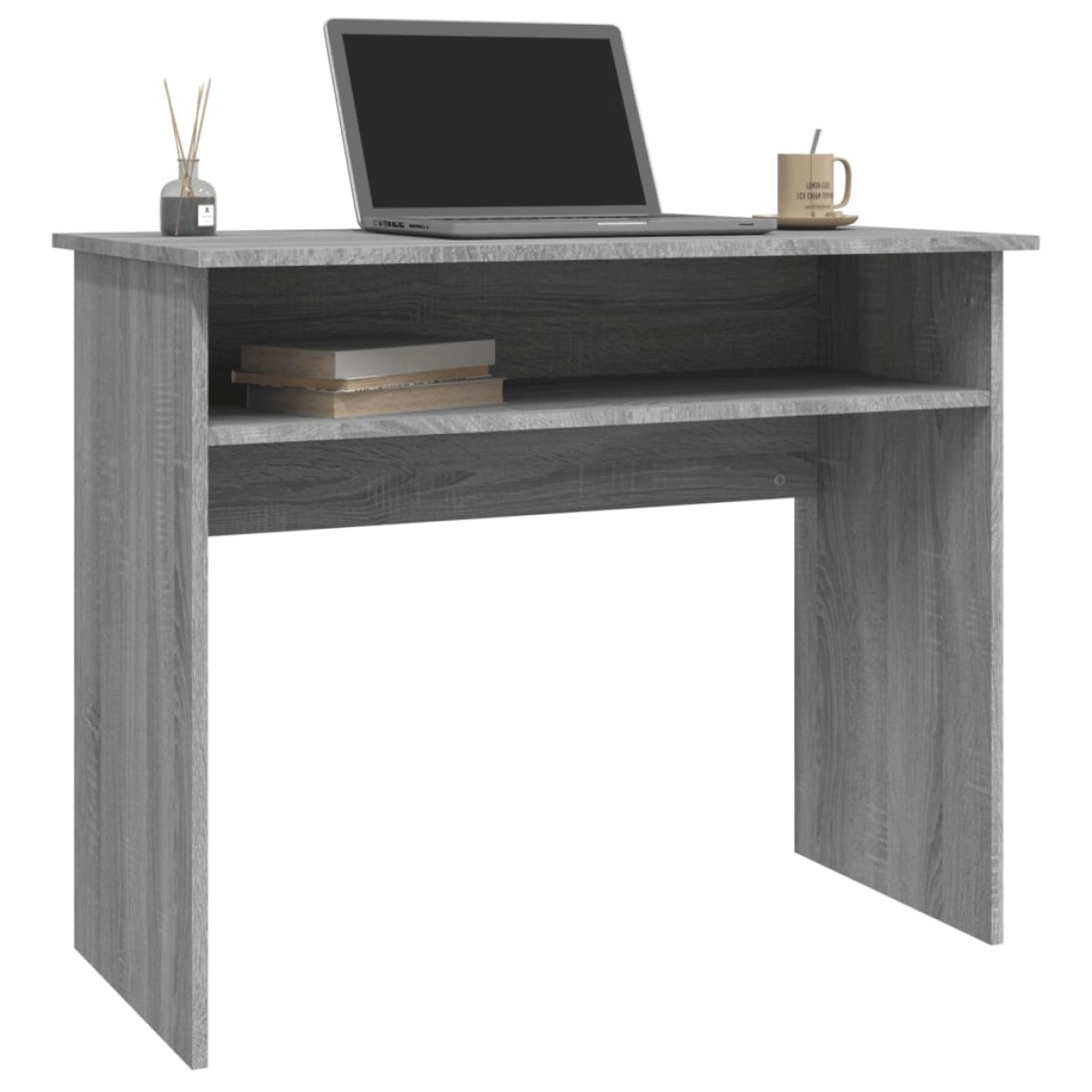 vidaXL Γραφείο Γκρι Sonoma 90x50x74 εκ. από Επεξεργασμένο Ξύλο