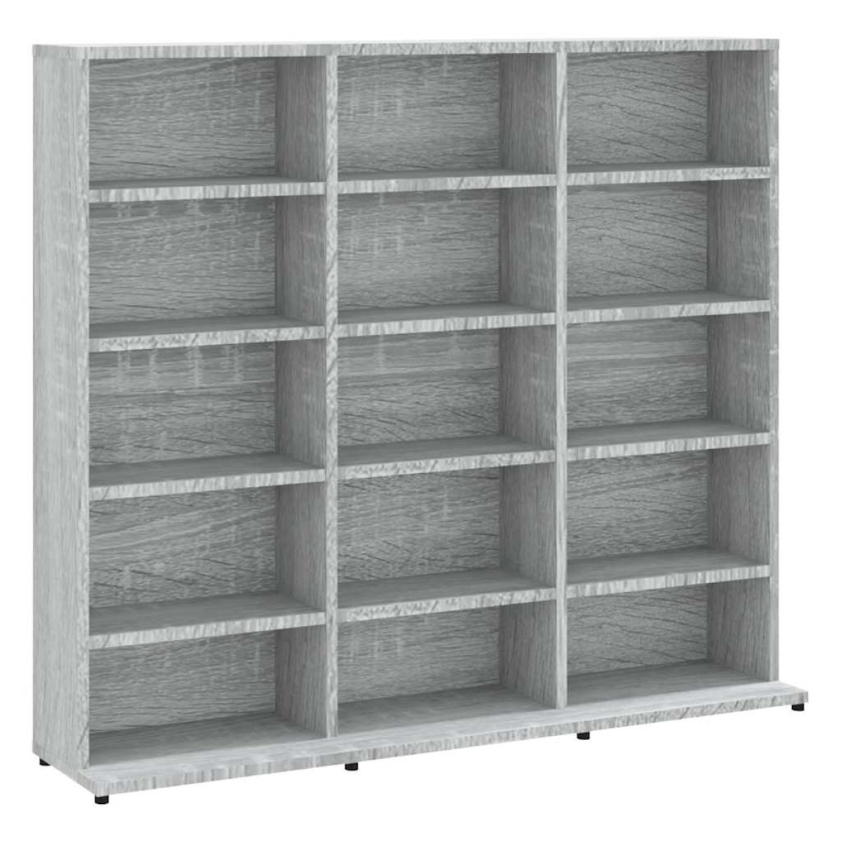 vidaXL Έπιπλο για CD Γκρι Sonoma 102x23x89,5 εκ. Επεξεργασμένο Ξύλο